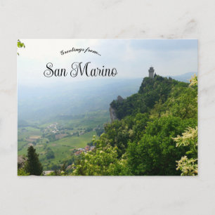 Eine Luftansicht von San Marino Postkarte