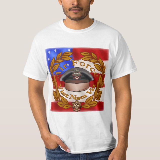 Eine Luftwaffe Viet Nam Vet T-Shirt (Vorderseite)