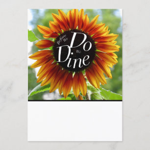 Eine lustige Einladung für ein Hochzeitsessen Prob