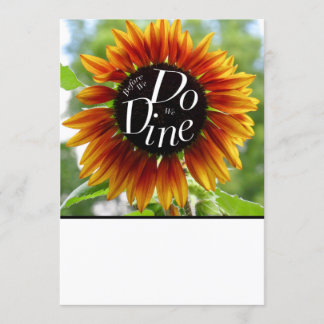 Eine lustige Einladung für ein Hochzeitsessen Prob