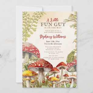 Eine lustige Fun Guy Baby Shower Einladung Wald