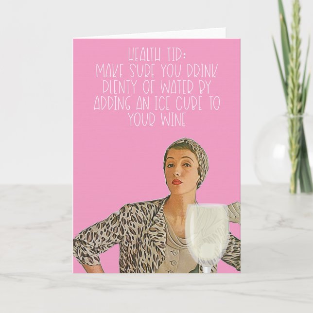 Eine lustige Gesundheitskarte. Karte (Vorderseite)