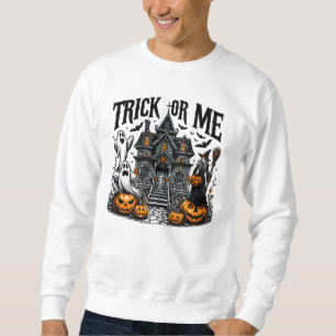 Eine lustige Halloween-Ansammlung im Spuk Haus Sweatshirt