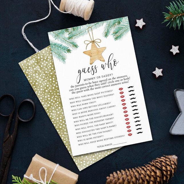 Eine lustige kleine Babydusche rät, wer spielt (Von Creator hochgeladen)