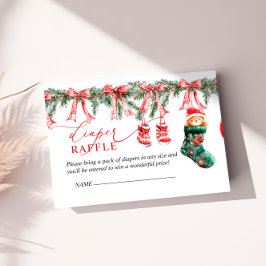 Eine lustige kleine Weihnachts-Windelkarte Begleitkarte