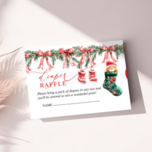 Eine lustige kleine Weihnachts-Windelkarte Begleitkarte