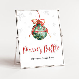 Eine lustige kleine Weihnachtsduschdusche Windeln  Poster