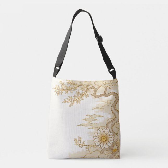 eine luxuriöse orientalische Crosbag Tragetaschen Mit Langen Trägern (Rückseite)