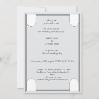 Eine luxuriöse und elegante Hochzeitseinladung Dankeskarte