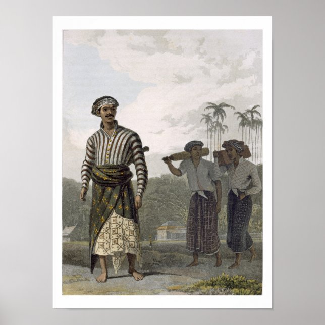 Eine Madurese des Rankes von Mantu, Platte 7 von V Poster (Vorne)