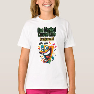 "Eine magische, abgerundete Linie, straightens All T-Shirt