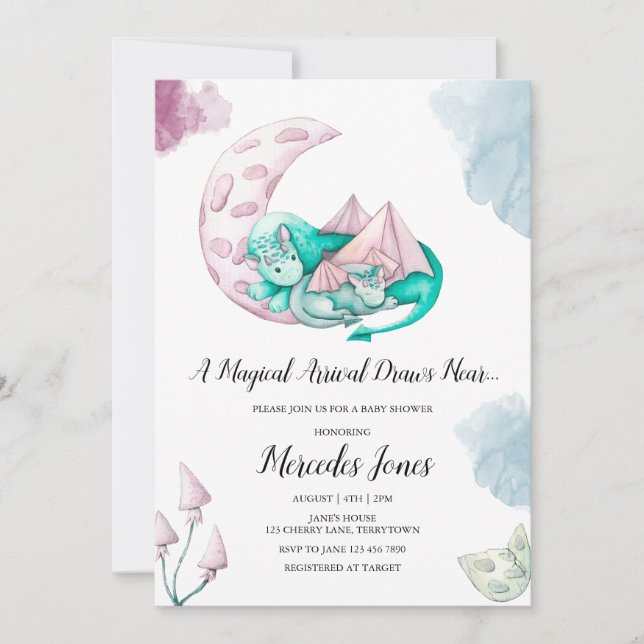 Eine magische Ankunft Zeichne in der Nähe der Drag Einladung (Vorderseite)