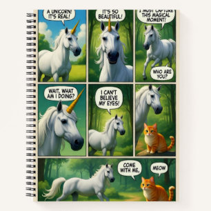 Eine magische Begegnung mit einer sprechenden Katz Notizbuch
