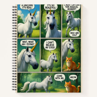 Eine magische Begegnung mit einer sprechenden Katz Notizbuch