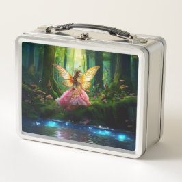 Eine magische Fee im Wald Metall Brotdose