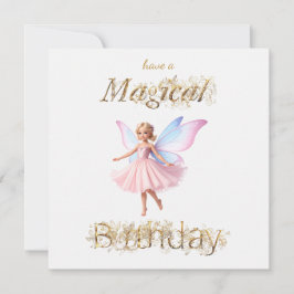 Eine magische Fee Magical Birthday Karte