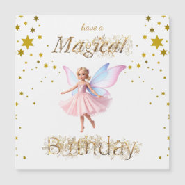 Eine magische Fee Magical Birthday Magnetkarte