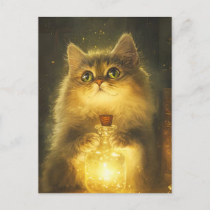 Eine magische Kitty Postkarte