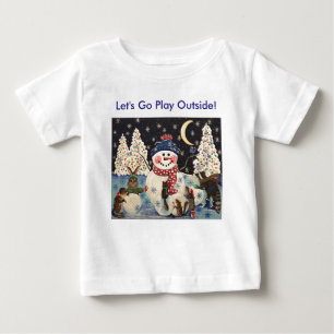 "Eine magische Nacht im Schnee" Baby T-shirt