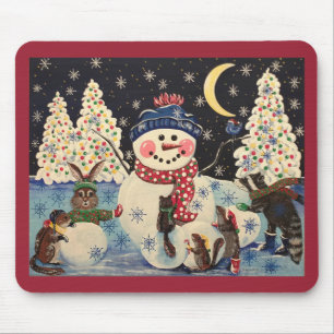 "Eine magische Nacht im Schnee" Mousepad