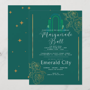 Eine magische Nacht in der Emerald City Party-Einl Einladung