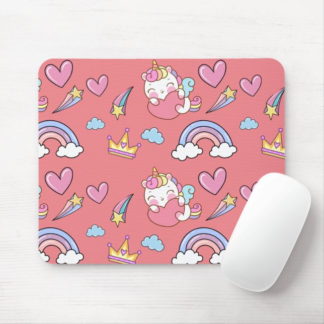 Eine magische Regenbogenpartei im Muster der Gebur Mousepad (Mit Mouse)