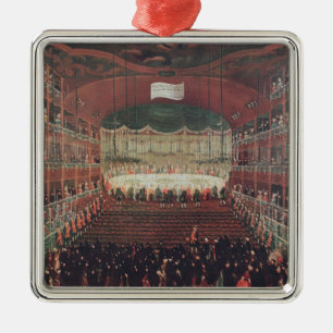 Eine Mahlzeit am Theater Sans Benedetto Silbernes Ornament