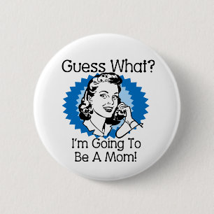Eine Mama Blau Button