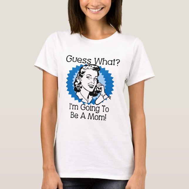 Eine Mama Blau T-Shirt (Vorderseite)