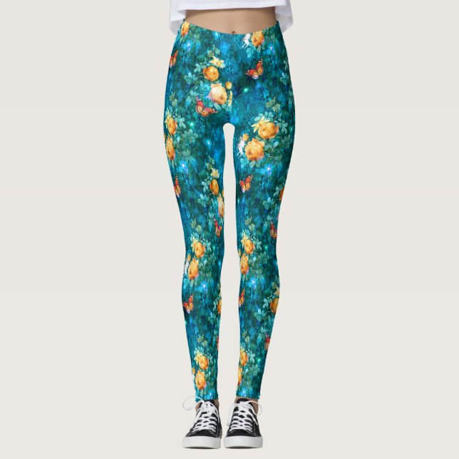 Eine Märchen im Design der Gartenreihe 11 Leggings (Vorderseite)