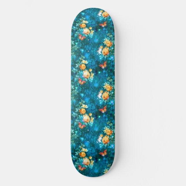 Eine Märchen im Design der Gartenreihe 11 Skateboard (Vorderseite)