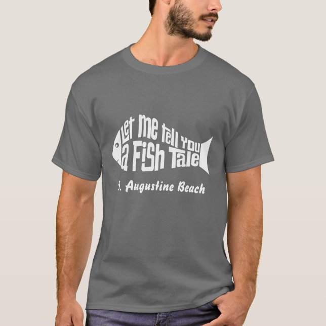 Eine maßgeschneiderte Fischgeschichte T-Shirt (Vorderseite)