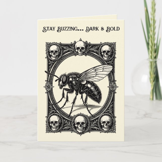 Eine massive monströse Fliege Karte (Vorderseite)