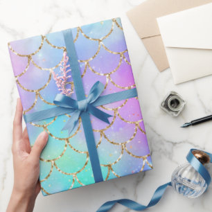 Eine Meerjungfrau-Galaxie-Serie Design 10 Geschenkpapier
