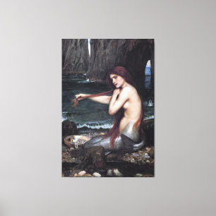 Eine Meerjungfrau John William Waterhouse Mytholog Leinwanddruck