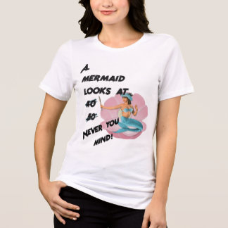 Eine Meerjungfrau wird 60 Tri-Blend Shirt