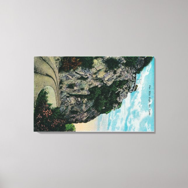 Eine Meile hoch, am Berg LoweMt. Lowe, CA Leinwanddruck (Vorderseite)