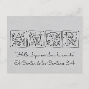 Eine meiner Soul-Lieben~Scripture~Spanish~UAWG Einladungspostkarte
