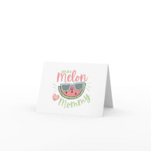 Eine Melon Mommy Grußkarte