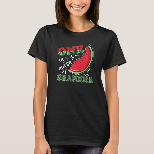 Eine Melone Oma Wassermelone T-Shirt (Vorderseite)