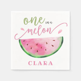 Eine Melone Serviette
