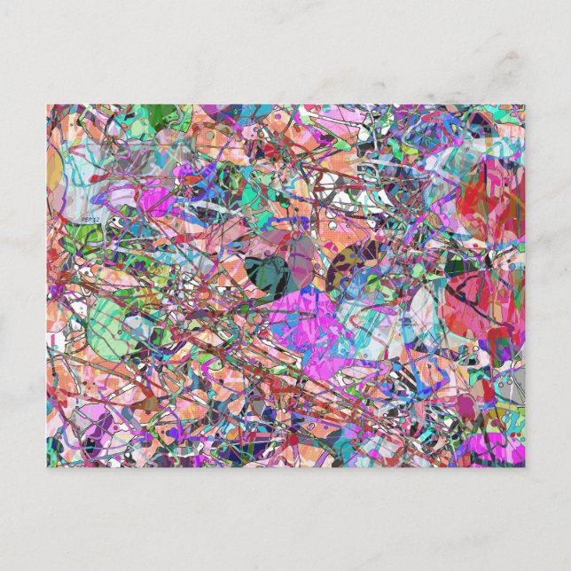 Eine Menge Abstrakter Postkarte (Vorderseite)