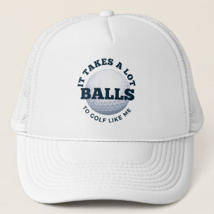 Eine Menge Balls Golf Cap, lustige Golf Hats Truckerkappe