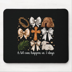 Eine Menge kann in 3 Tagen Osterbow Christlich je Mousepad