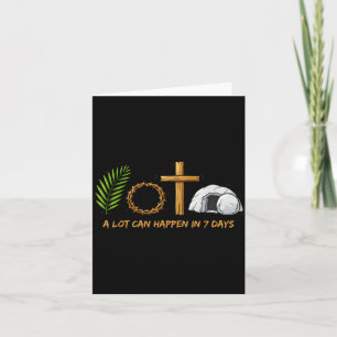 Eine Menge kann in sieben Tagen geschehen Jesus is Karte