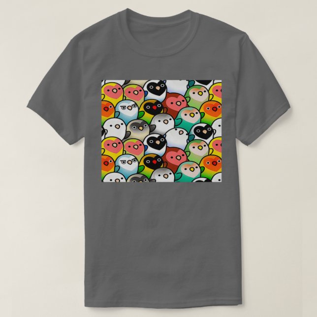 Eine Menge Lovebirds T-Shirt (Design vorne)