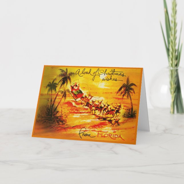 Eine Menge Weihnachtswünsche aus Florida Karte (Vorderseite)