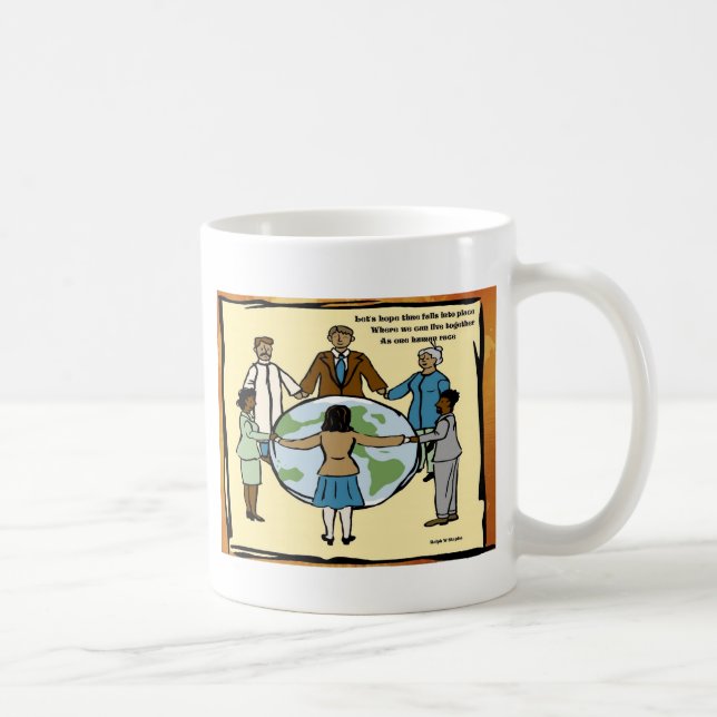 Eine Menschheit Tasse (Rechts)