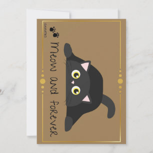 Eine Miau- und Forever-Karten-Erinnerung für Ihren Dankeskarte