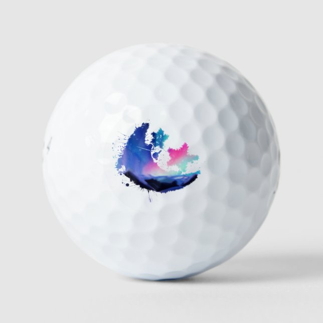 Eine Million Aurora-Träume Golfball (Vorderseite)